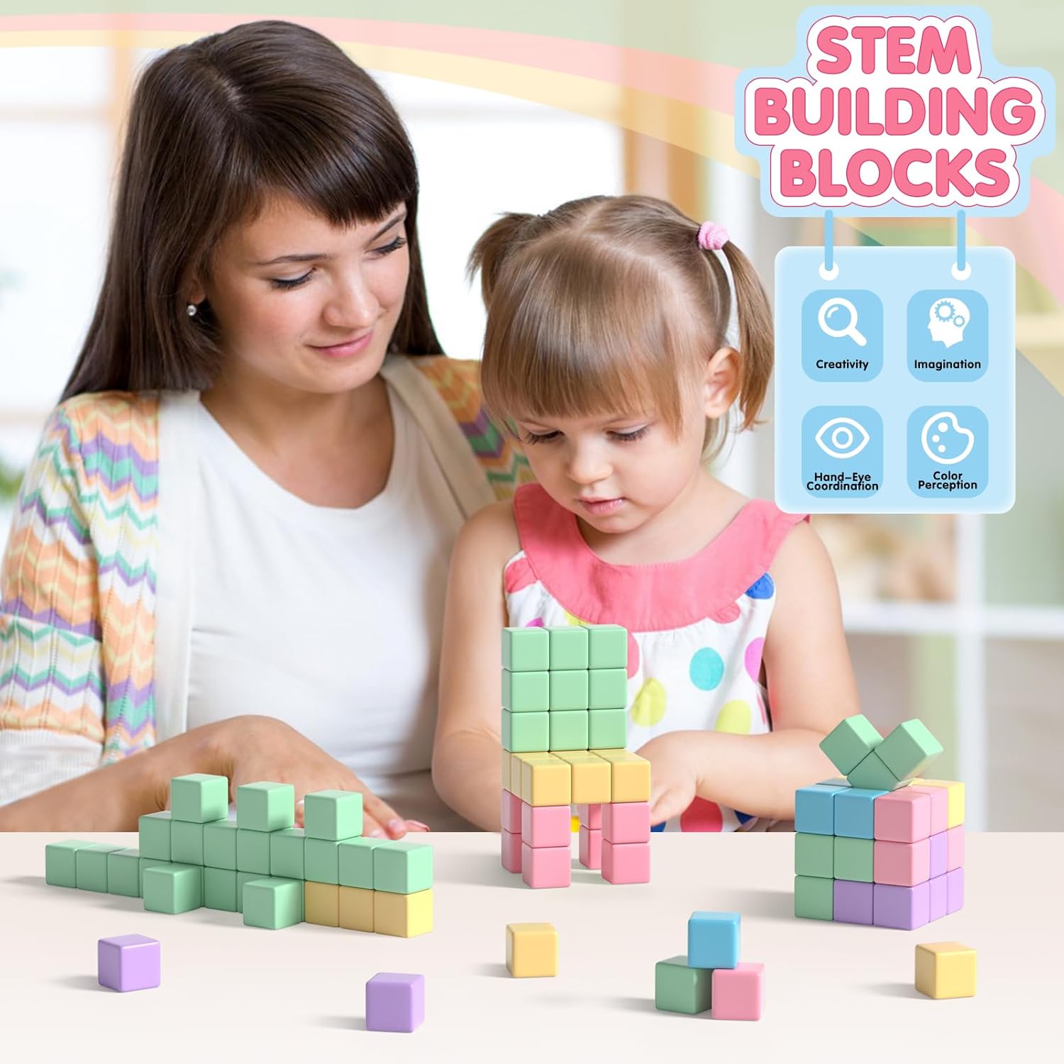 Thumbnail 4 de Apluses 32pcs Magnetic Blocks set for toddlers 🧩