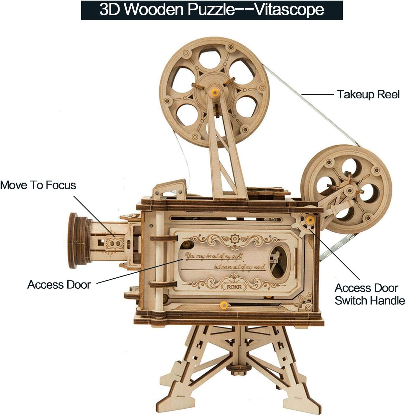 Thumbnail 3 de ROKR Vitascope puzzle in legno