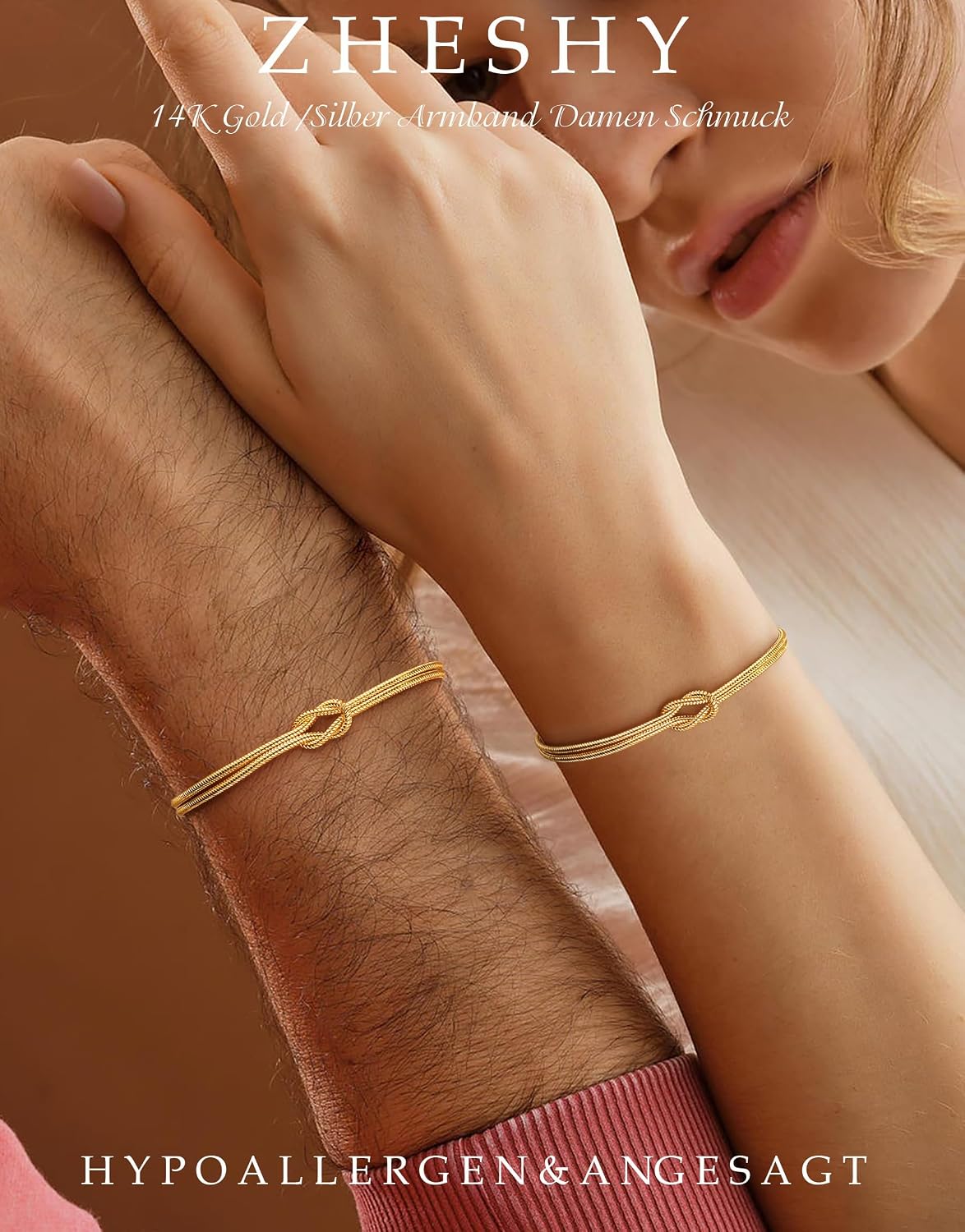 Detalle 2 de ZHESHY Armband Set 16 cm + 5 cm Verlängerung