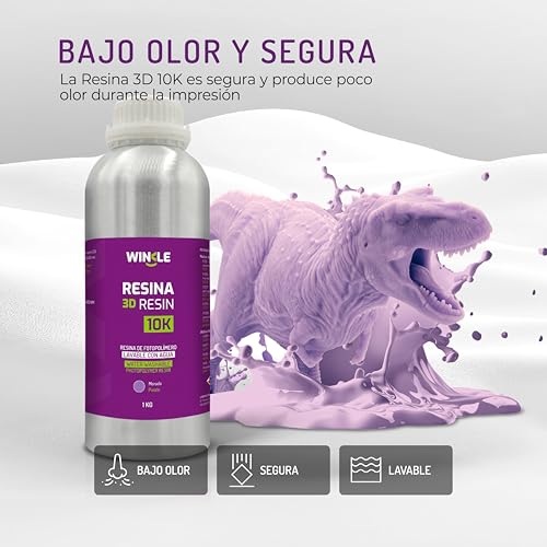 Thumbnail 5 de WINKLE Resina 3D 10K Púrpura 1 kg 📷