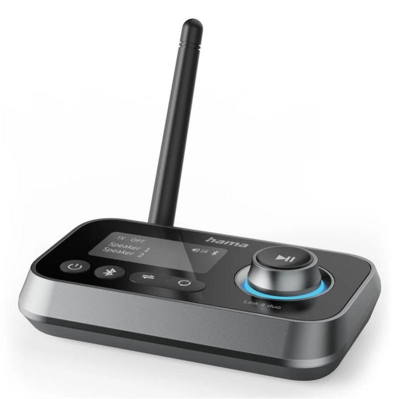 Detalle de Transmisor Bluetooth Hama Link.it duo USB-C: aptX, doble conexión y sin cables para TV y equipo de audio
