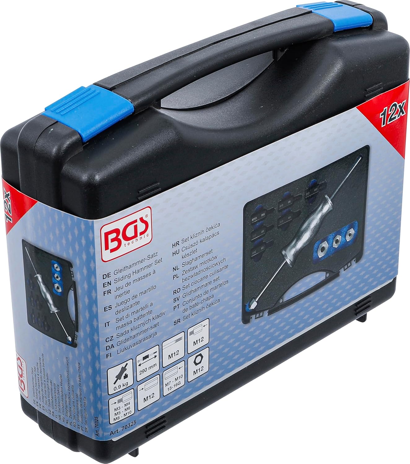 Thumbnail 5 de BGS 70325 set di martelli a massa battente con adattatori per filettatura (12 pz)