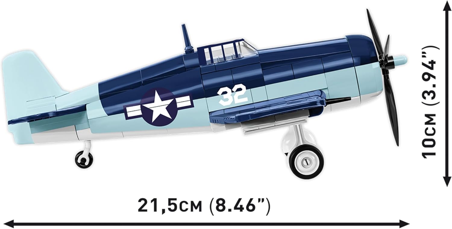 Detalle de COBI 5883 グラマン F6F ヘルキャットのブロック模型、1/48スケール・235ピース