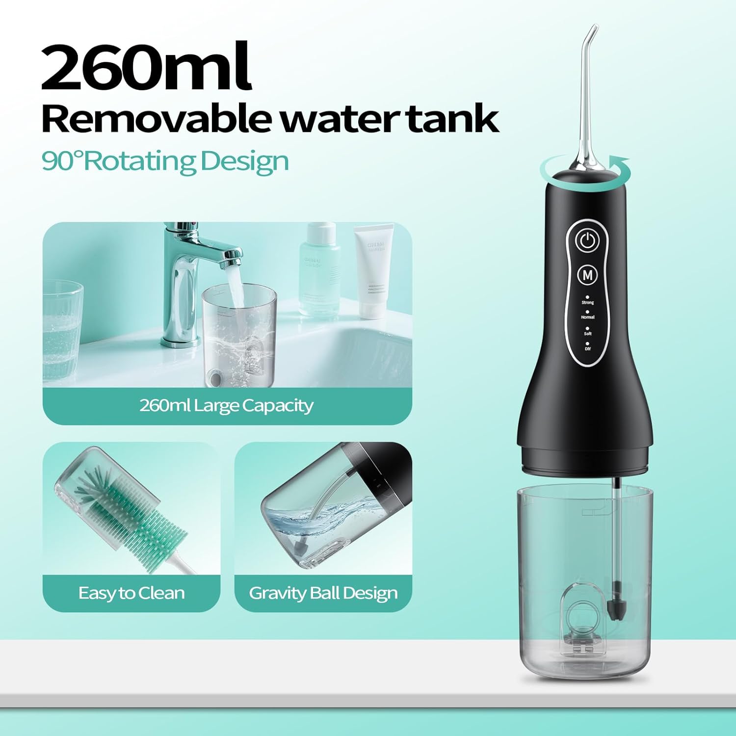 Thumbnail 4 de Water Flosser Cordless 260ML 40-Day Battery