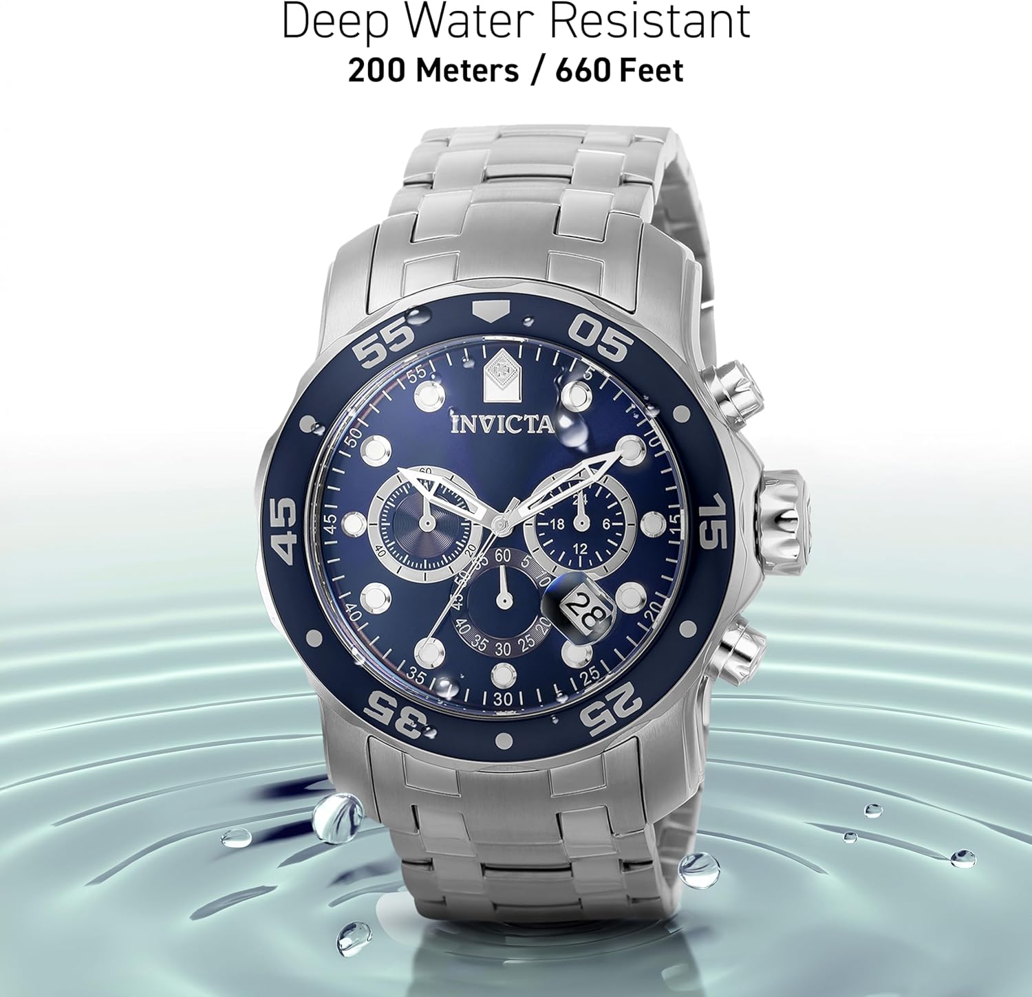 Thumbnail 4 de Invicta Pro Diver Montre Homme 48 mm – Mouvement Quartz en Acier Inoxydable