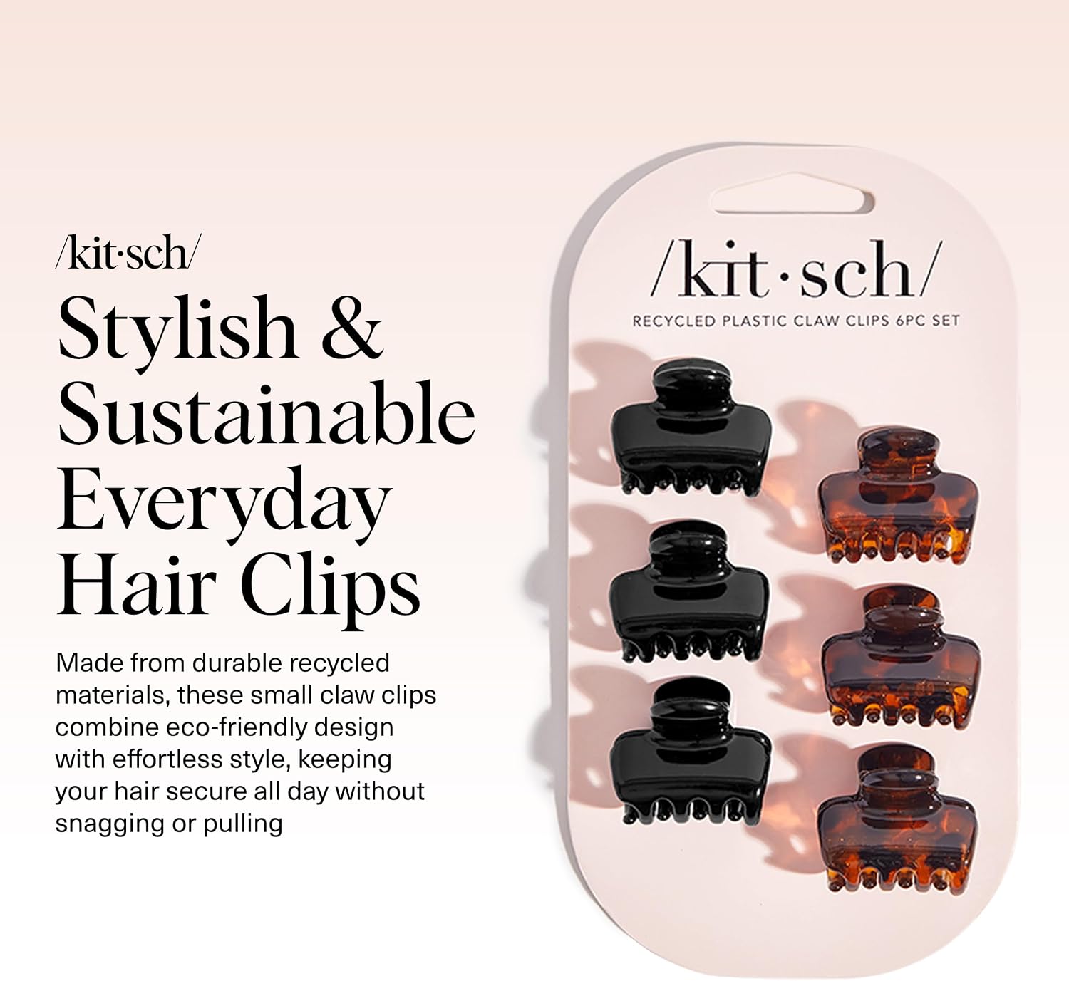 Detalle 2 de Kitsch Small Hair Clips 6-piece