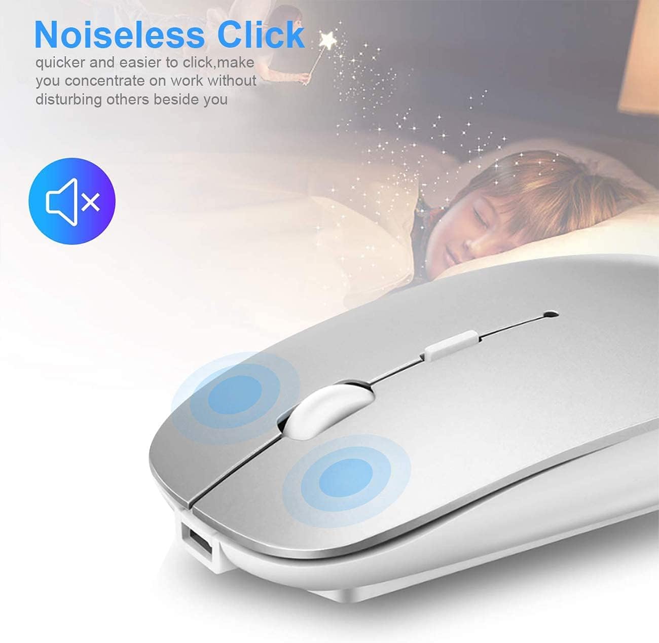 Detalle de AE WISH ANEWISH Kabellose Bluetooth Maus 70 g