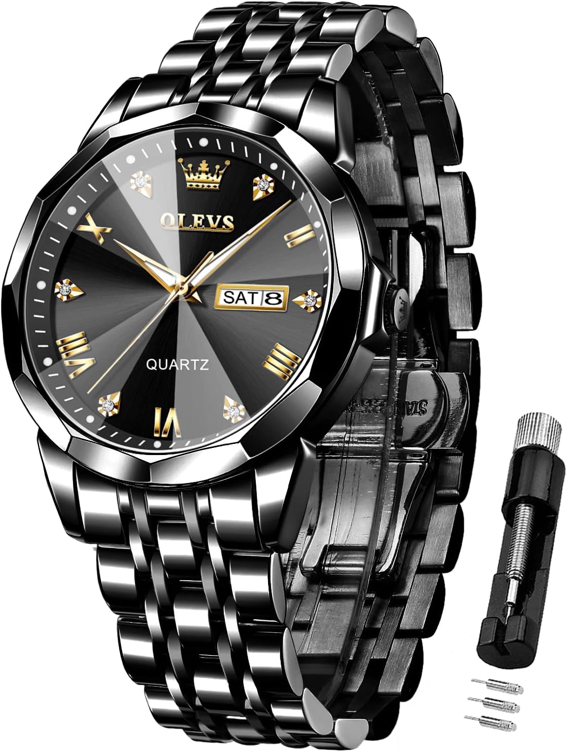 Detalle de OLEVS Automatik Skelett Armbanduhr 30M