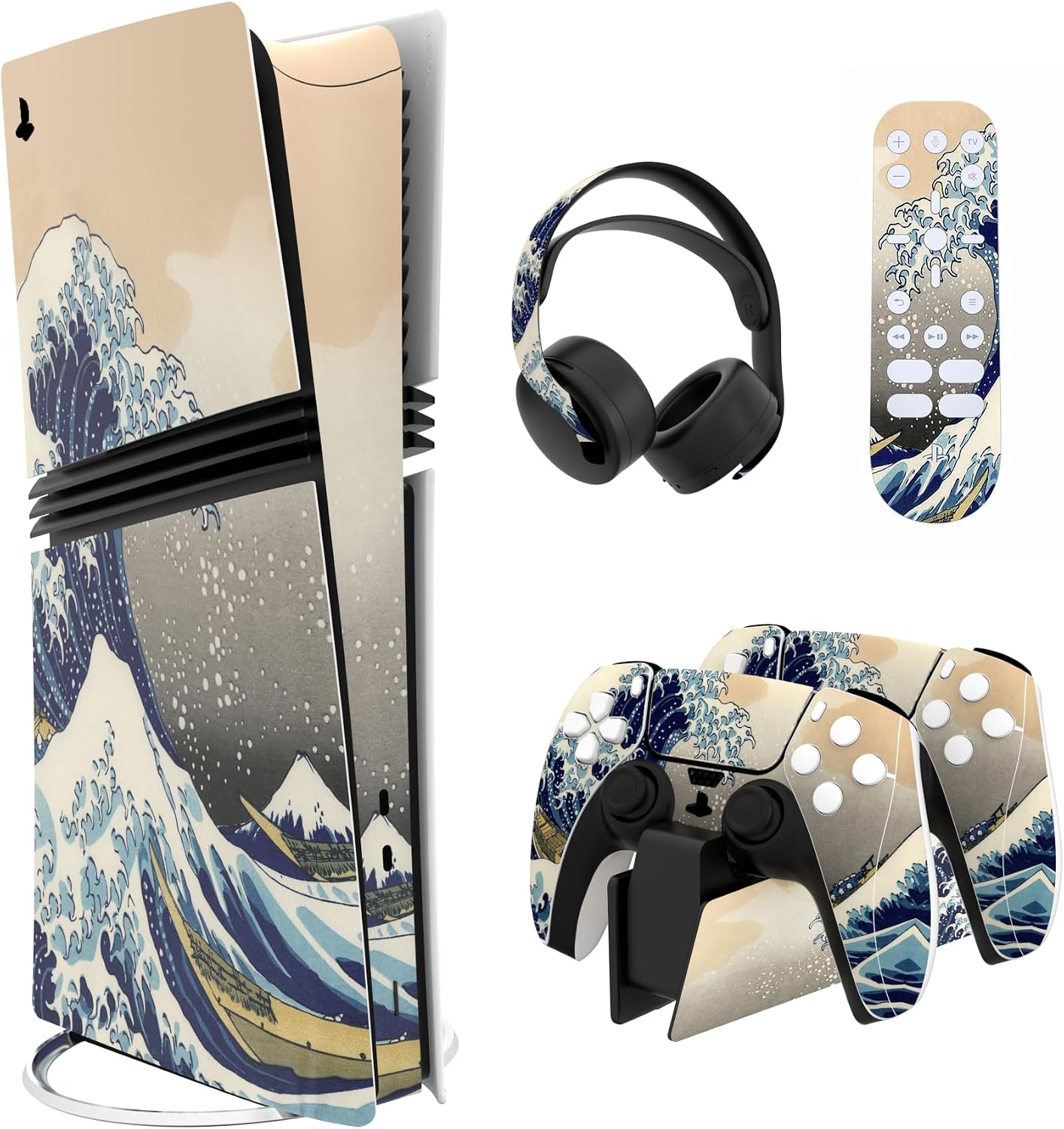 Detalle de playvital PS5 Pro skin stickers set