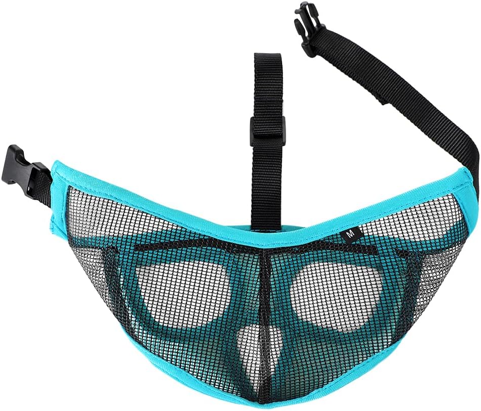 Detalle 2 de HKSICHENGKEJIUK Short Snout Dog Muzzle Adjustable Mesh Breathable for Bulldogs, Pugs & More