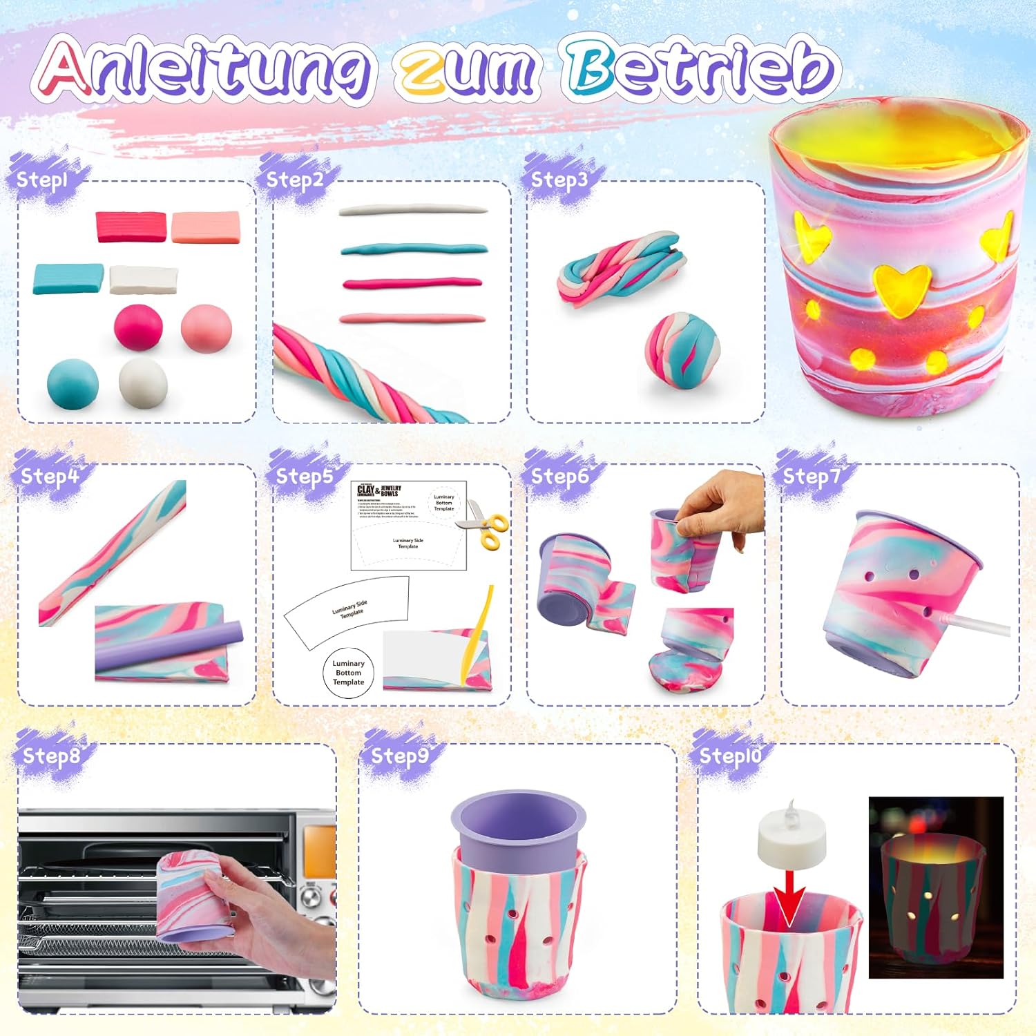 Thumbnail 3 de FGZU Bastelset Kerzen DIY 29 Teile 🎨