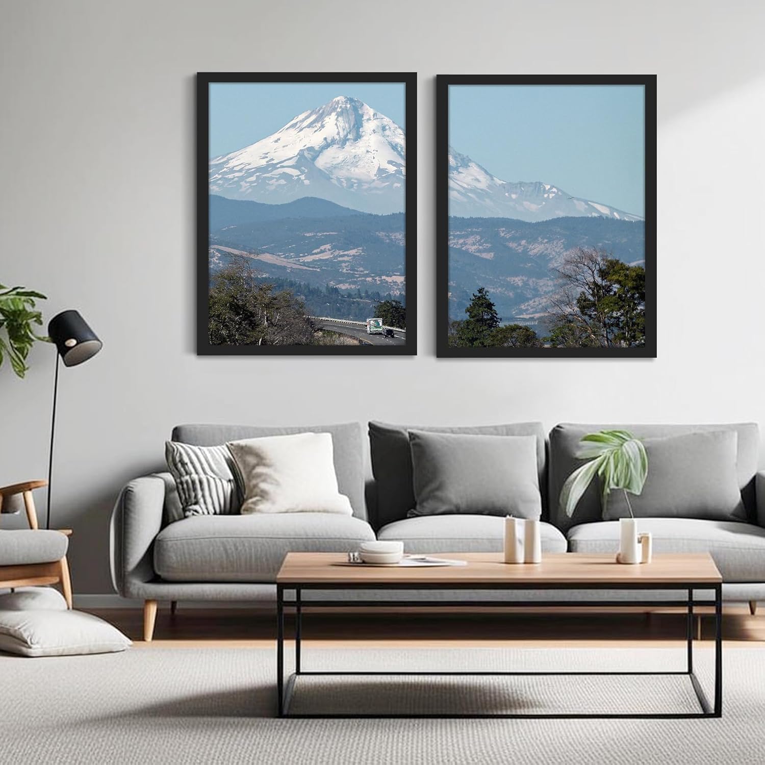 Detalle de Fisnish 22x28 Poster Frame, Black (22x28) — Wall Mount in Horizontal or Vertical Display