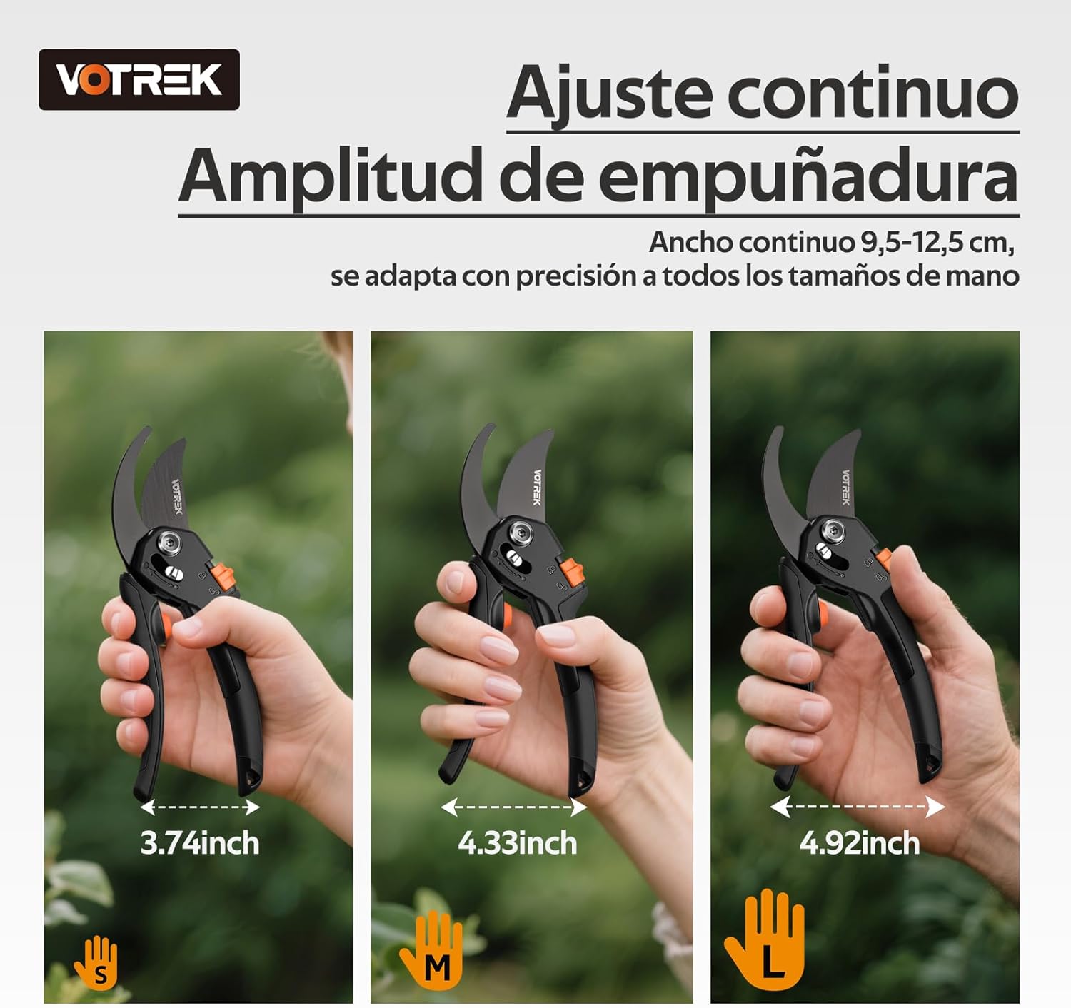Thumbnail 3 de VOTREK Tijeras de Poda Bypass Pro 21,5 cm