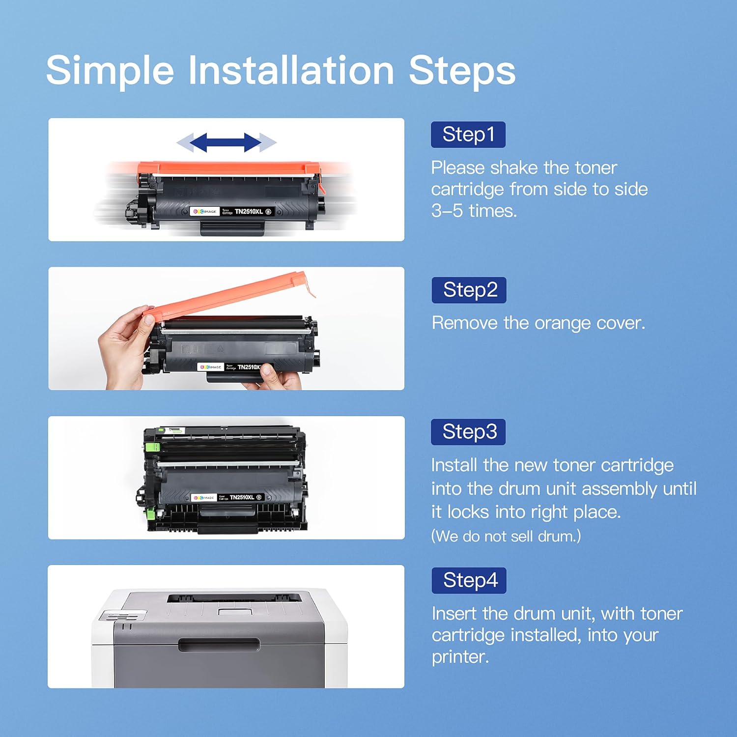 Thumbnail 5 de GPC IMAGE TN-2510XL toner 2 pack