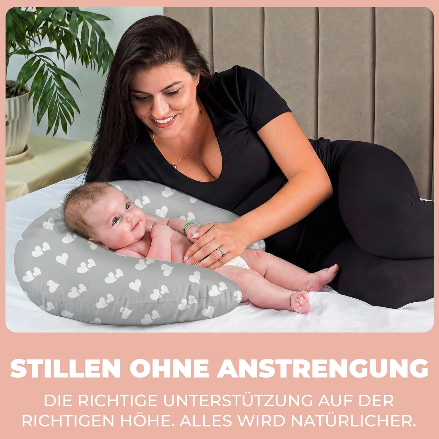 Thumbnail 1 de Flowen Stillkissen Klein für Neugeborene – vielseitiges Still- und Komfortkissen