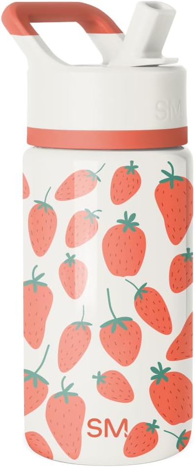 Thumbnail 6 de Simple Modern Kids Summit Water Bottle with Straw Lid (14oz) - Blue Dino