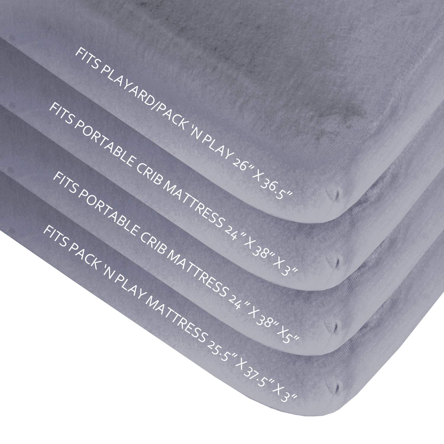 Detalle 2 de Biloban Pack and Play Sheets, 2-Pack