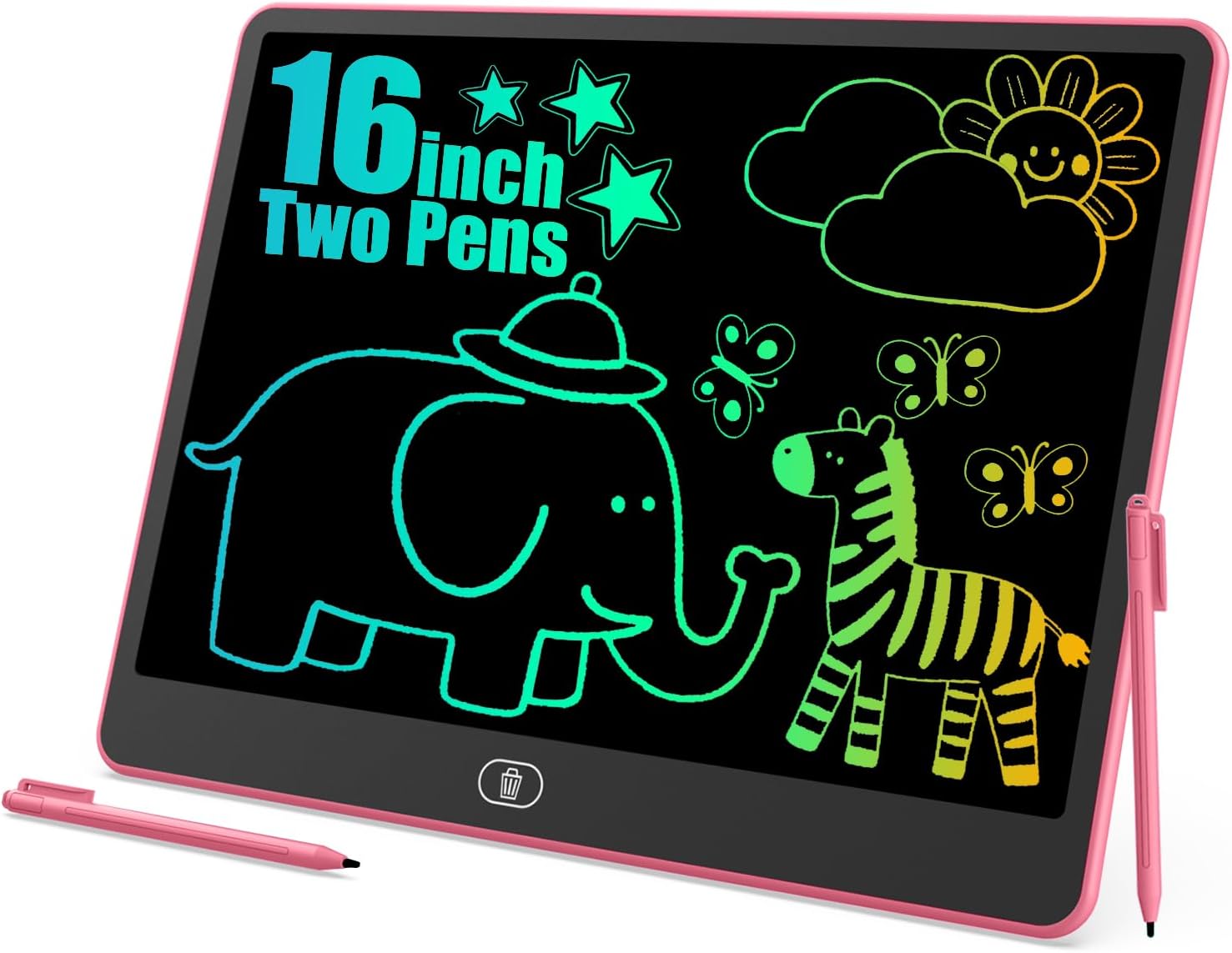 Thumbnail 6 de Two Pens 16 Inch LCD Drawing Tablet — Portable, Reusable Magic Board for Kids (Blue)