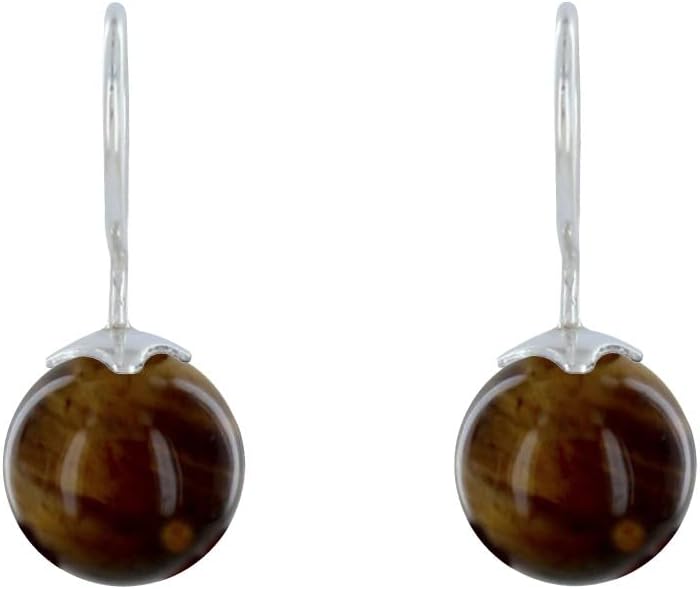 Thumbnail 1 de Les Poulettes Bijoux orecchini in argento 925 con perline Occhio di Tigre