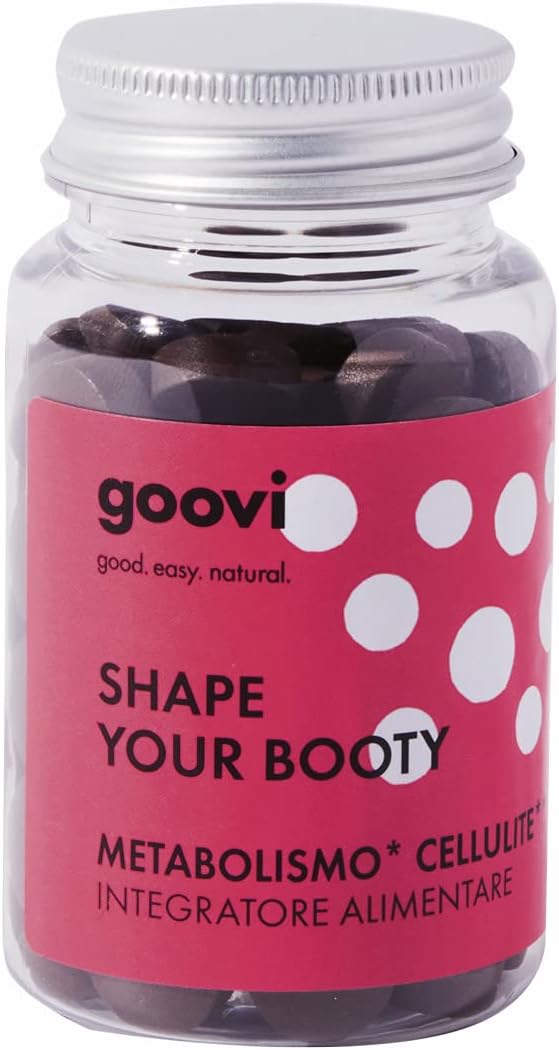 Goovi Shape Your Booty: Integratore Alimentare per Metabolismo Cellulite, 60 Compresse