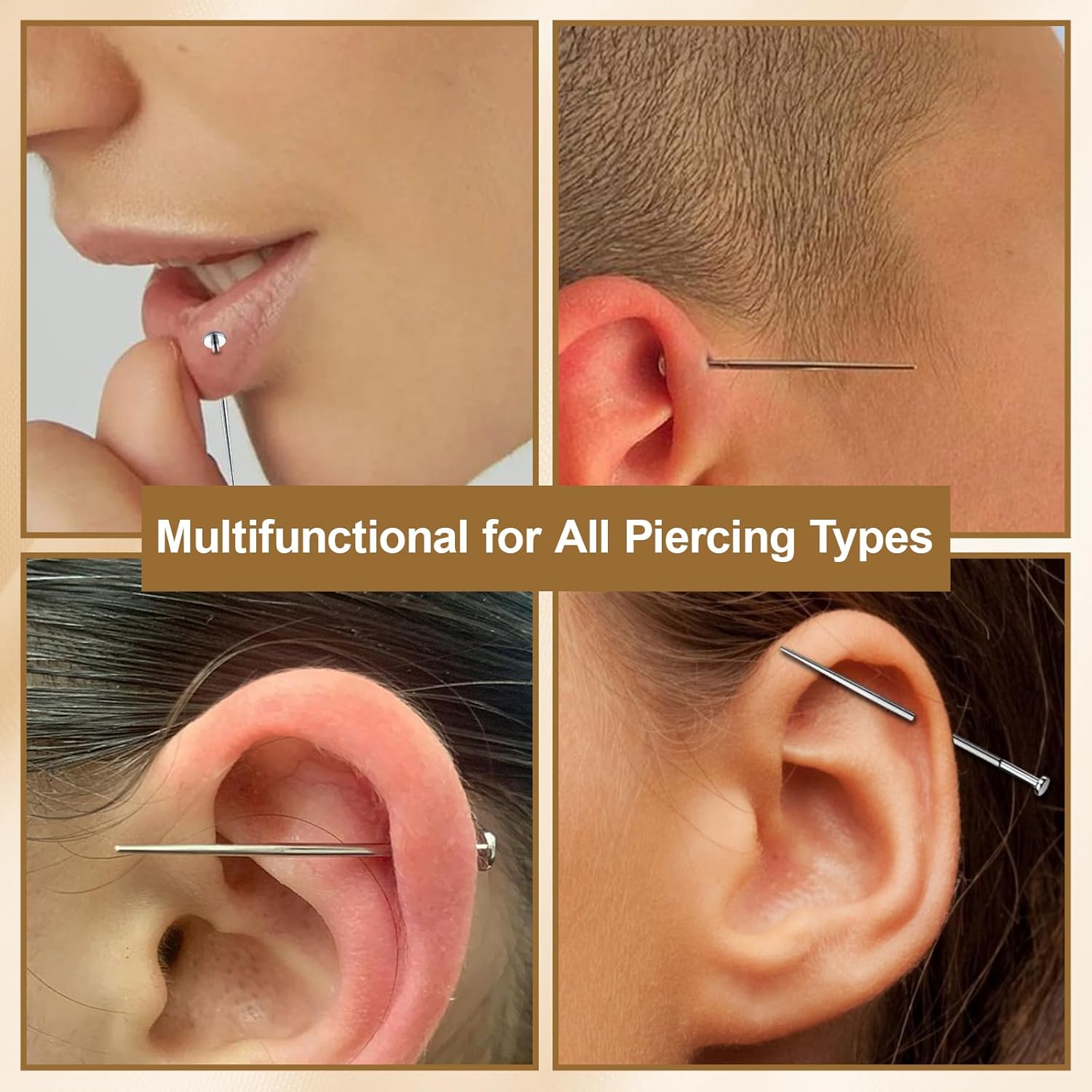 Thumbnail 6 de 7 Pcs Piercing Ball Grabber and Opener Set – Stainless Steel Piercing Tools for Ears, Nose, Lip & Navel
