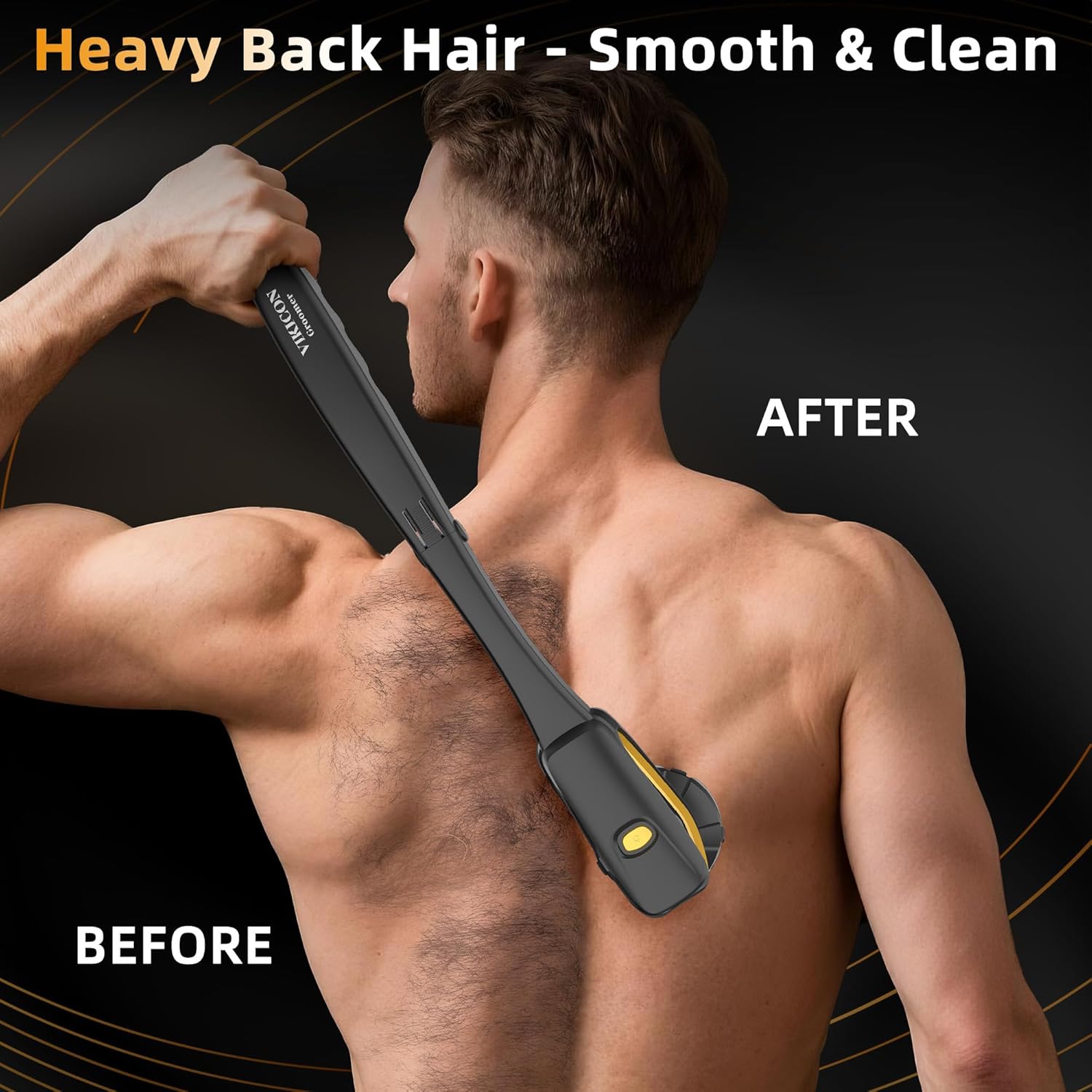 Thumbnail 4 de VIKICON Groomer FK-8609 Back Shaver Kit, 6D Head and Foldable Handle