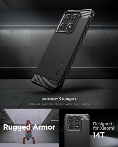 Thumbnail 1 de Coque Spigen Rugged Armor pour Xiaomi 14T, fibre de carbone 🚀
