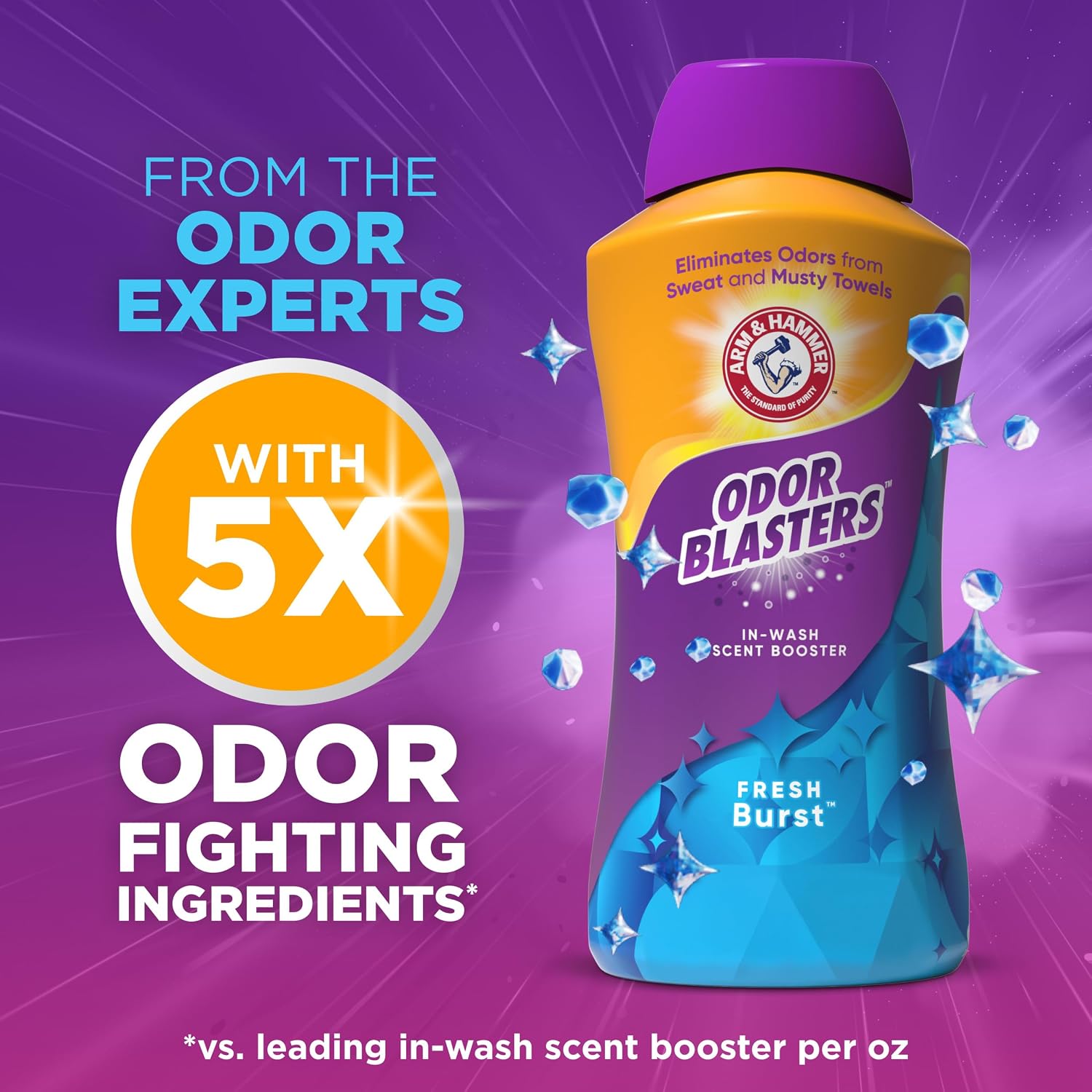 Thumbnail 1 de ARM & HAMMER Odor Blasters Laundry Scent Booster, Fresh Burst Scent – 45 oz