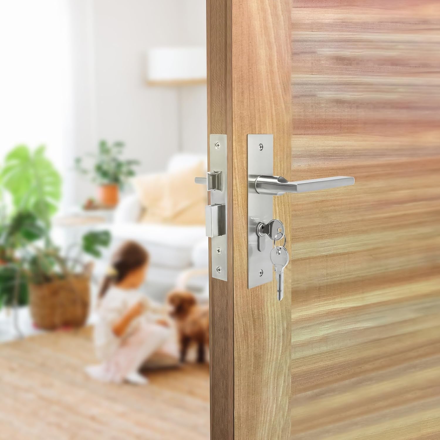 Detalle de GALOZZOIT JF-BXG-chaxinsuo insteekslot, 85 x 30 mm, roestvrij staal