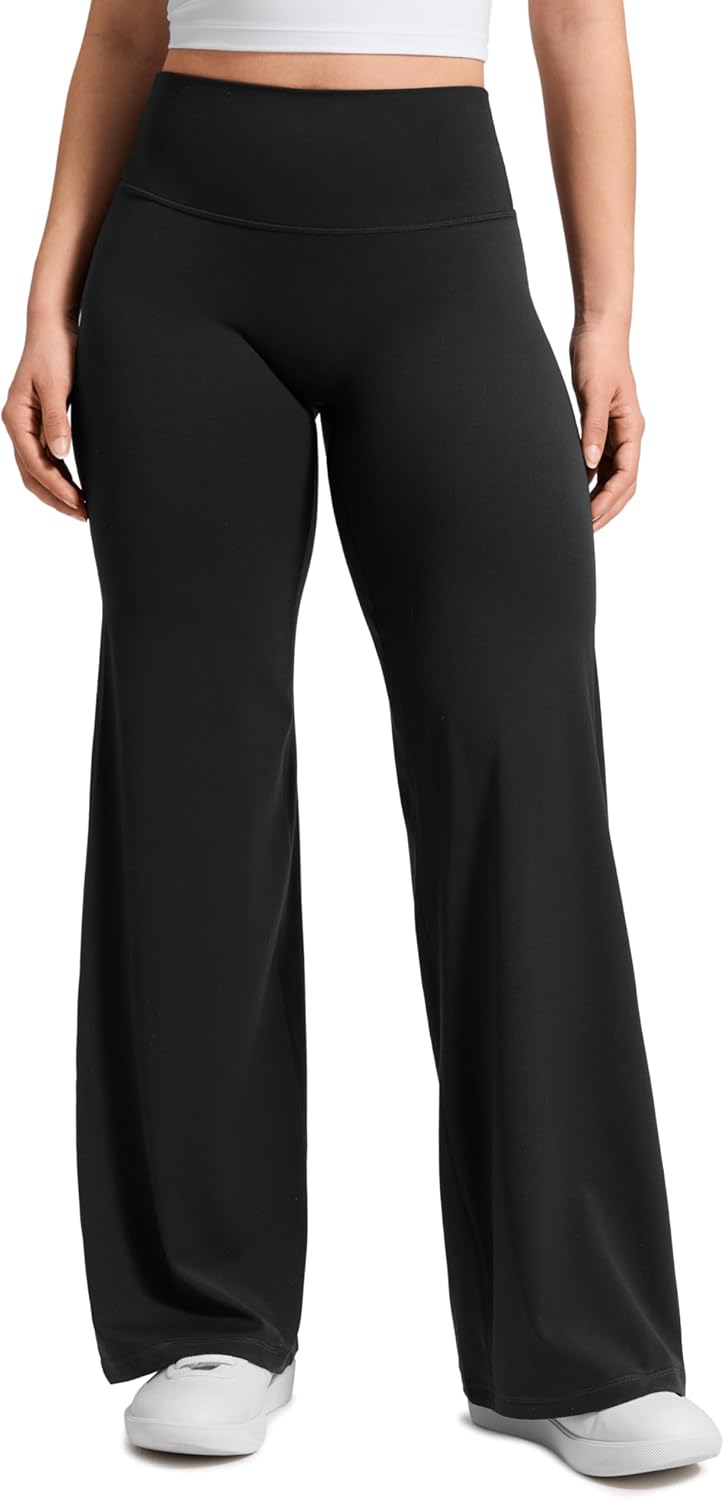 Detalle de CRZ YOGA Softretch Women's No Front Seam Wide Leg Yoga Trousers