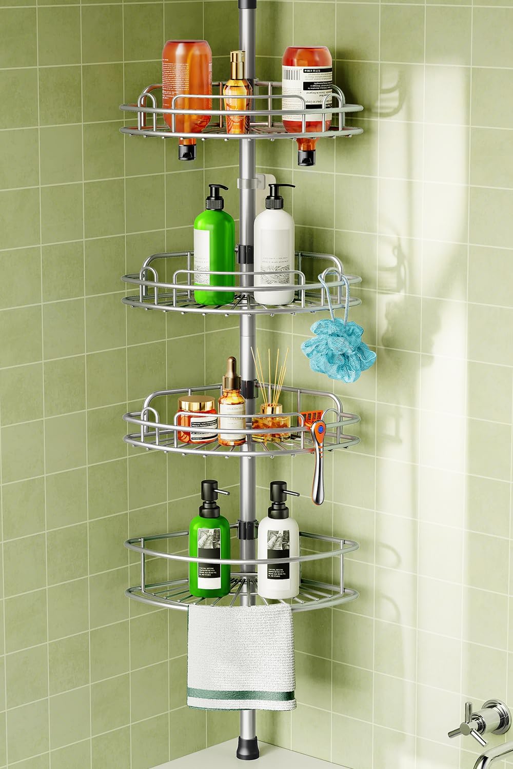 Detalle de HAMITOR HAMITOR Duschablage Eck, 4-stufig