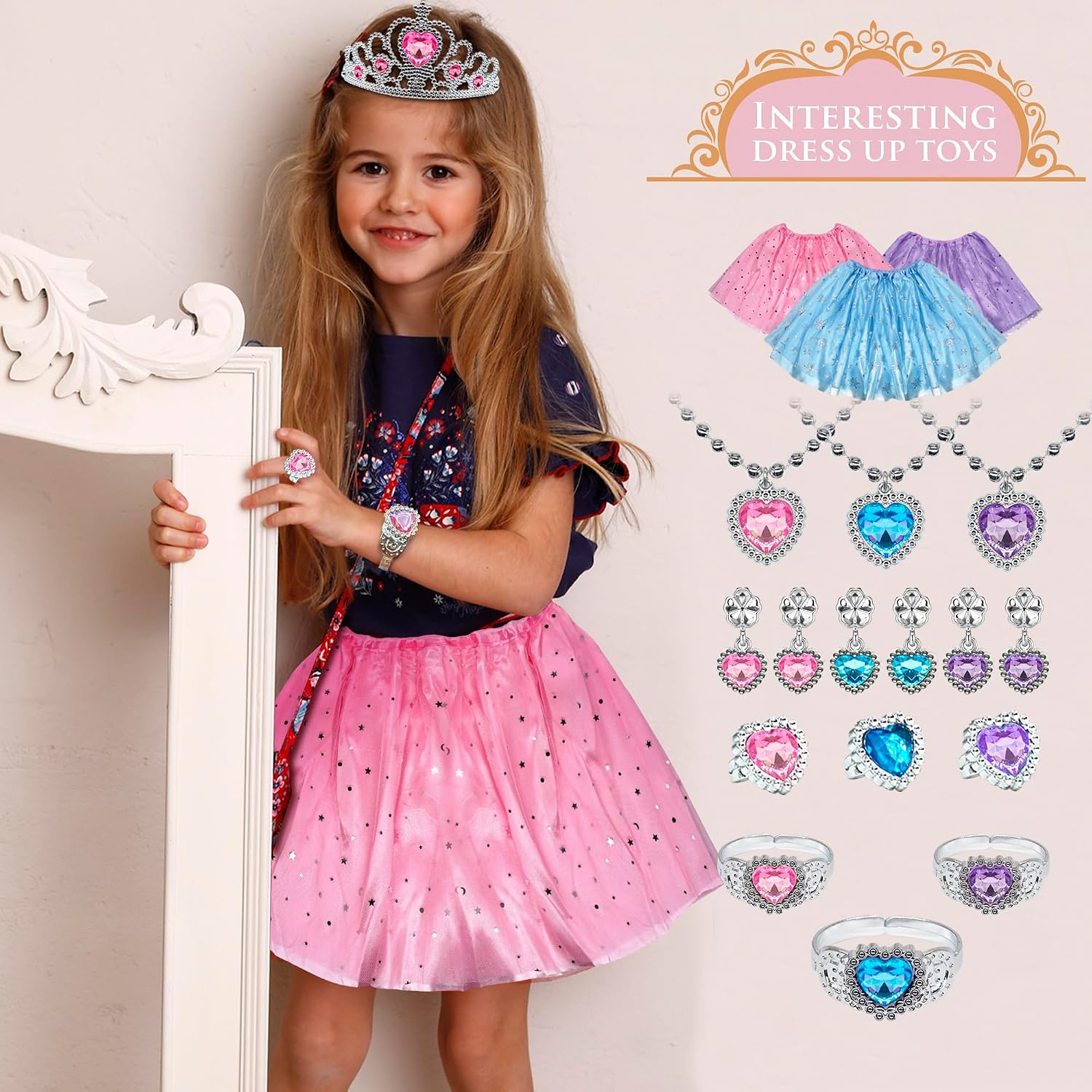 Detalle 2 de Prinzessin Dress Up Mädchen Kleidung