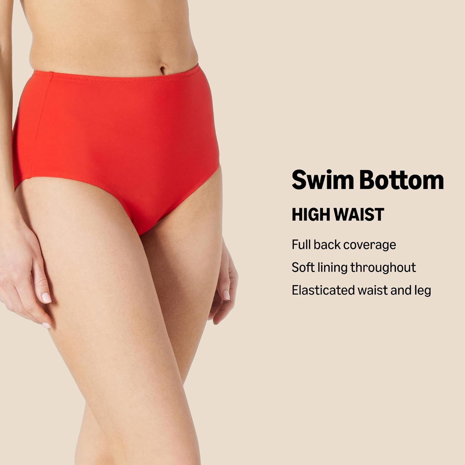 Thumbnail 1 de Amazon Essentials Damen-Badehose mit hoher Taille (Übergrößen verfügbar)