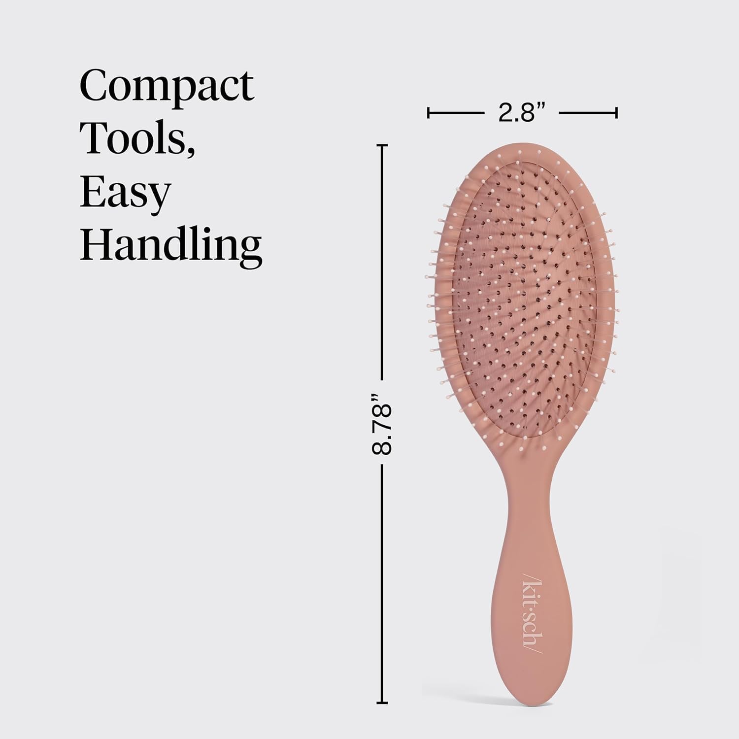 Detalle de Kitsch detangling brush, Terracotta
