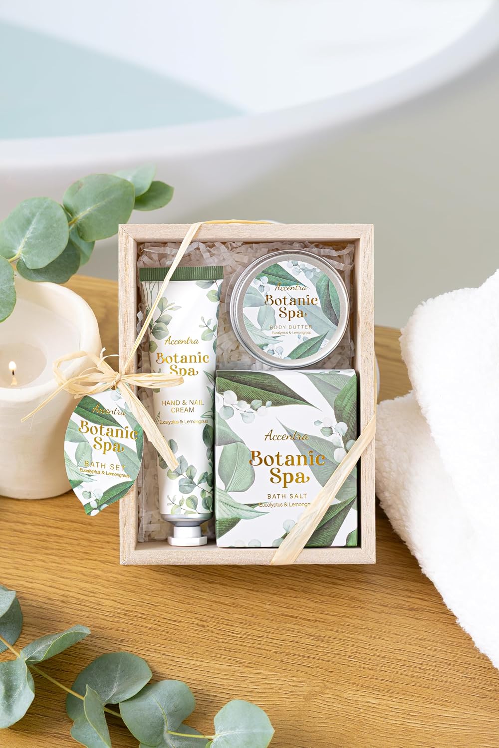 Thumbnail 6 de Accentra Coffret BOTANIC SPA pour femme – kit de soin 3 pièces dans une élégante boîte cadeau en bois