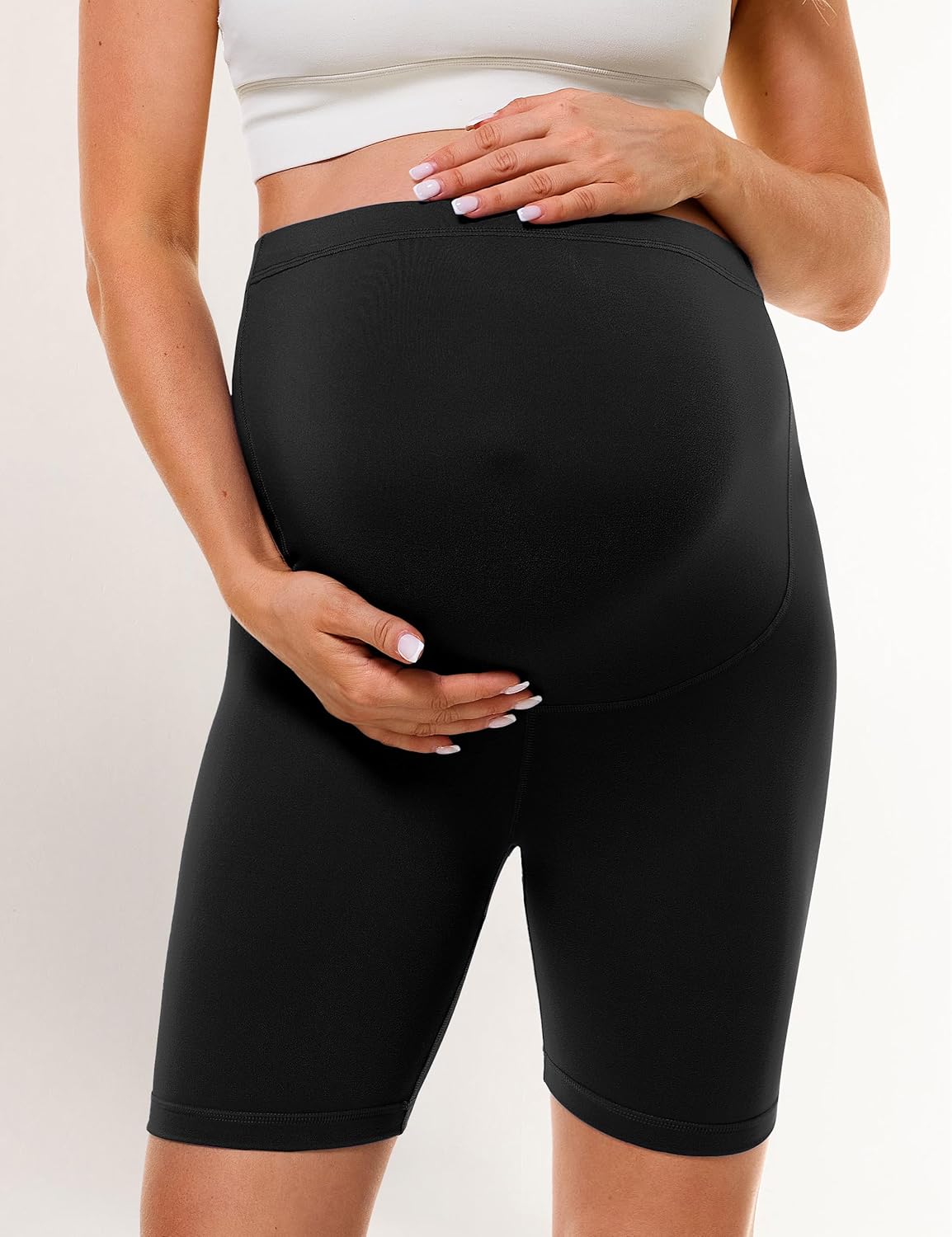 Thumbnail 3 de BAYDI Creamlush Umstandshose Kurz – Schwangerschaftsleggings 13 cm mit verstellbarem Bund, atmungsaktiv