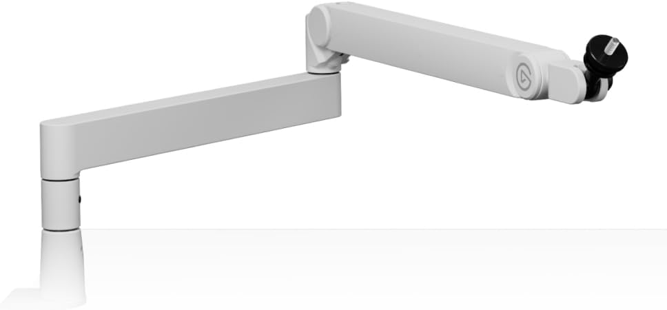 Detalle de Elgato Wave Mic Arm Pro White 低位置設置型マイクアーム、360°回転・ガススプリング式