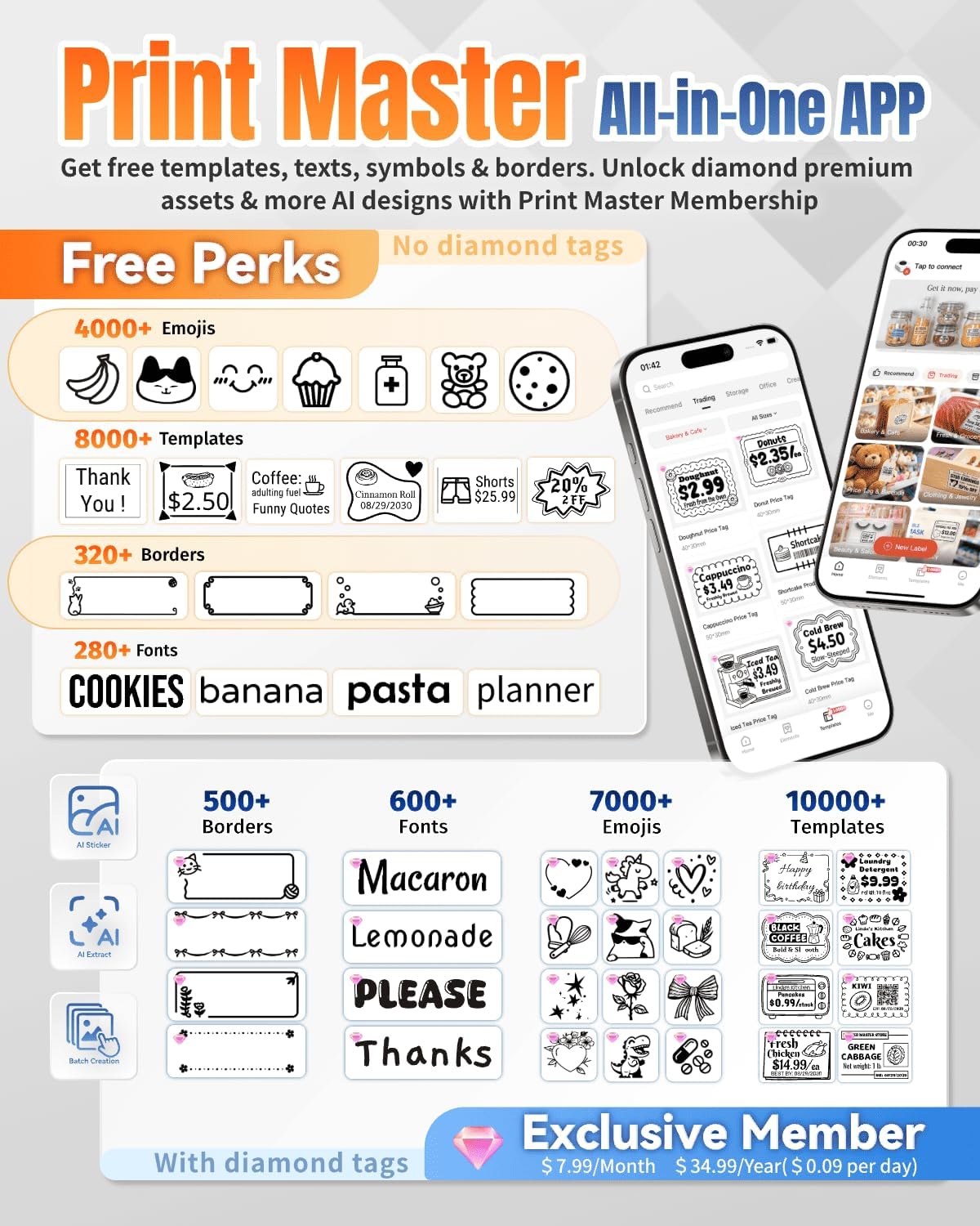 Thumbnail 5 de Phomemo M110 label printer 4-5h 🖨