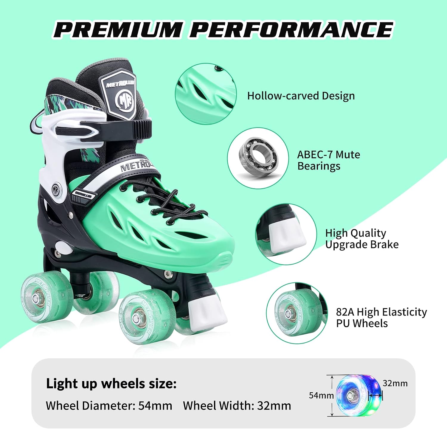 Detalle 1 de METROLLER Adjustable Roller Skates