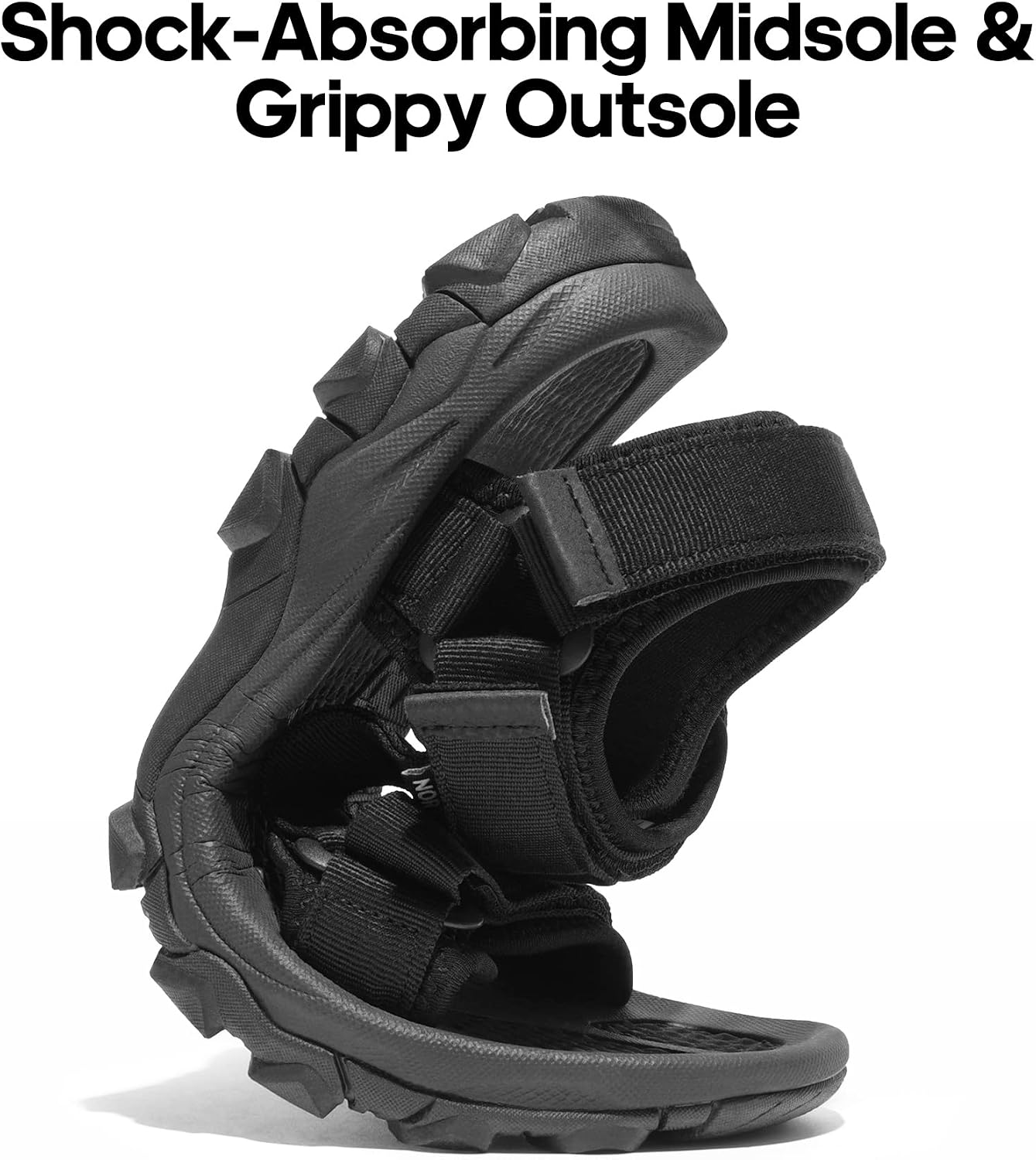 Detalle de NORTIV 8 Herren Wandersandalen – trockene Füße, stabiler Halt beim Outdoor-Spaß
