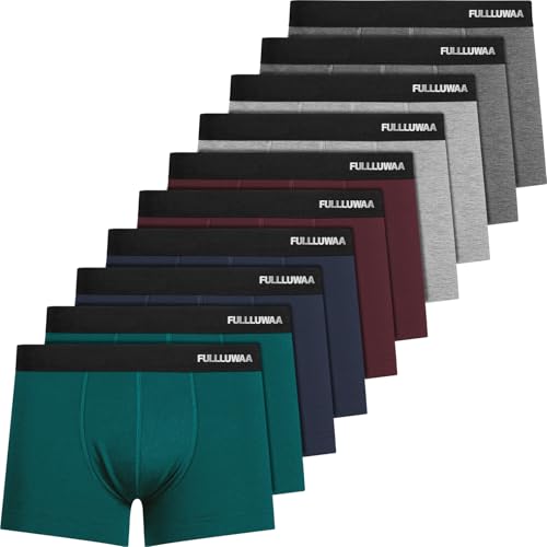 Detalle de Fullluwaa Mens Boxers Cotton 10 Pack — No Scratch, Breathable and Soft