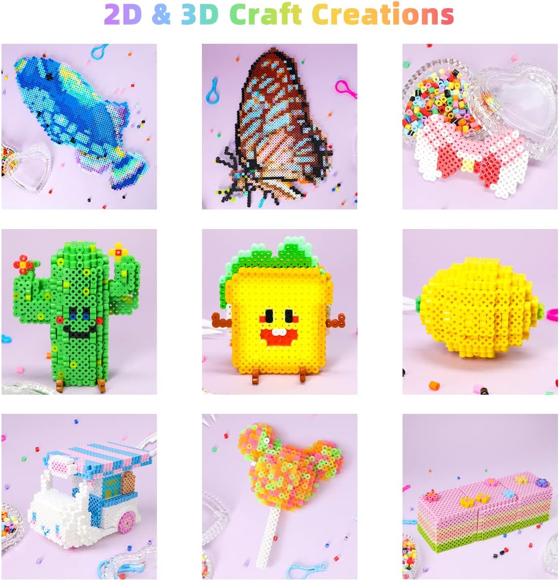 Thumbnail 5 de Meland FuseBeads-01 5mm Fuse Bead Kit, 11,000 Beads in 36 Colors