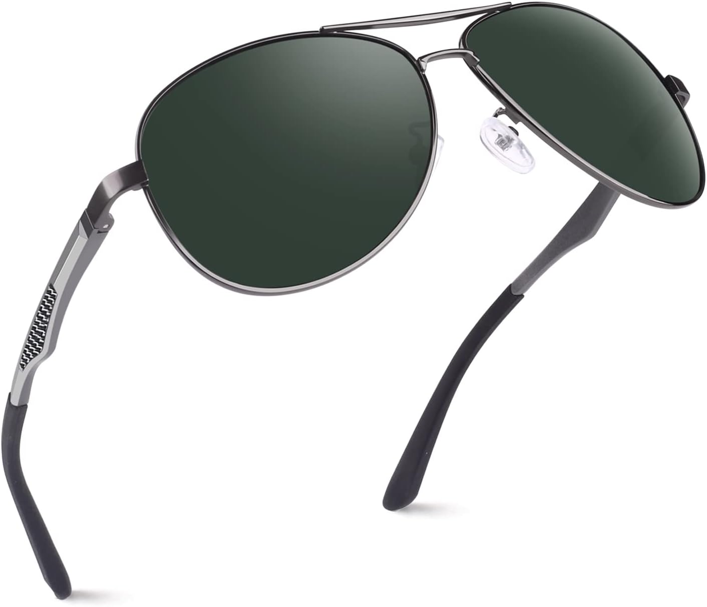 Detalle de GQUEEN Pilotenbrille Herren Polarisiert UV400 – Fliegerbrille MOS1