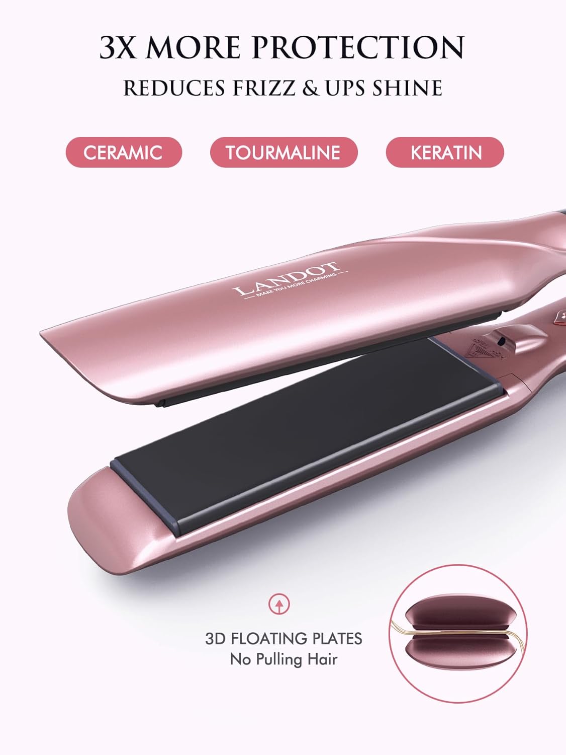Thumbnail 5 de LANDOT Wide Plate 45mm Hair Straighteners