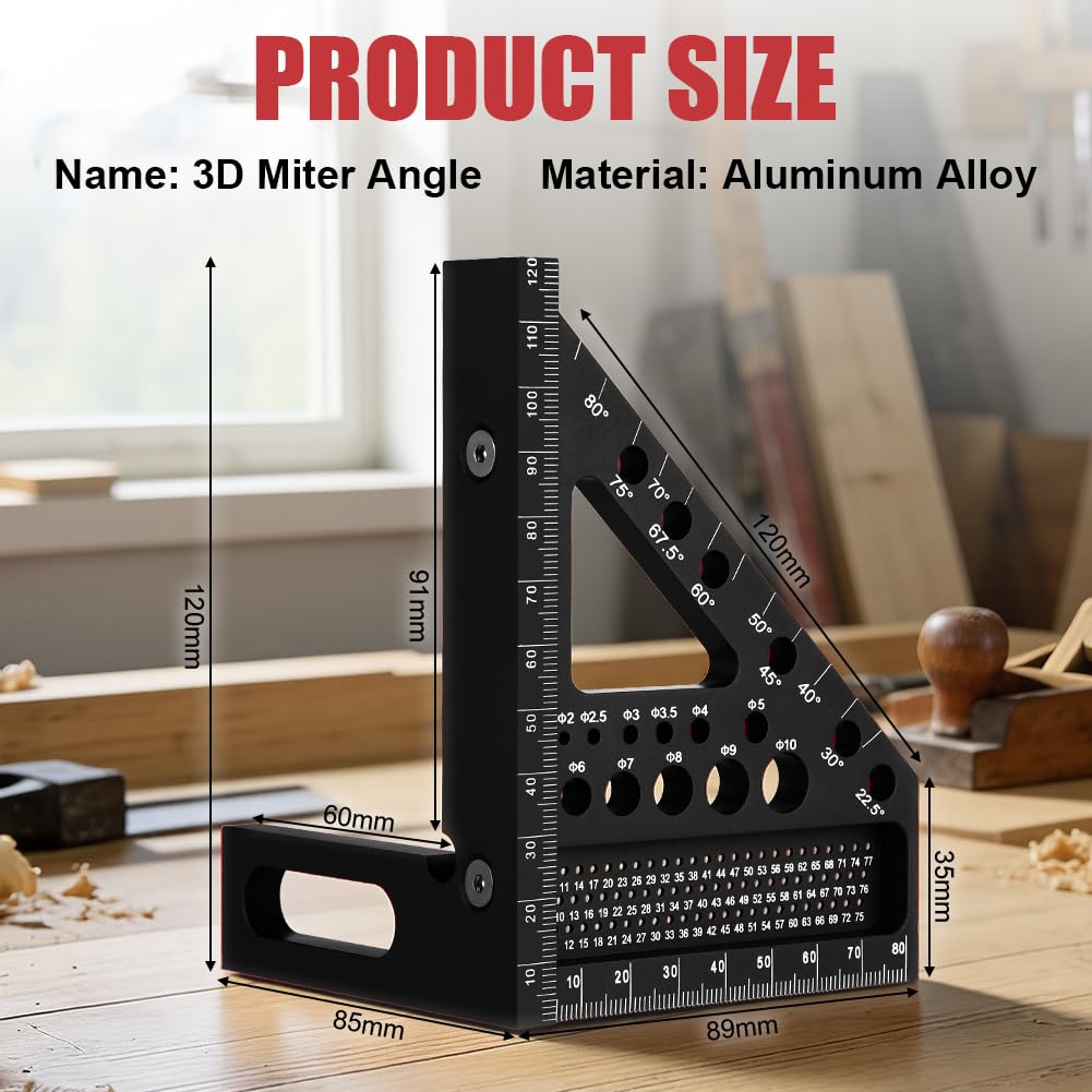 Thumbnail 1 de Flintronic Règle d’angle 3D 3D 120 mm