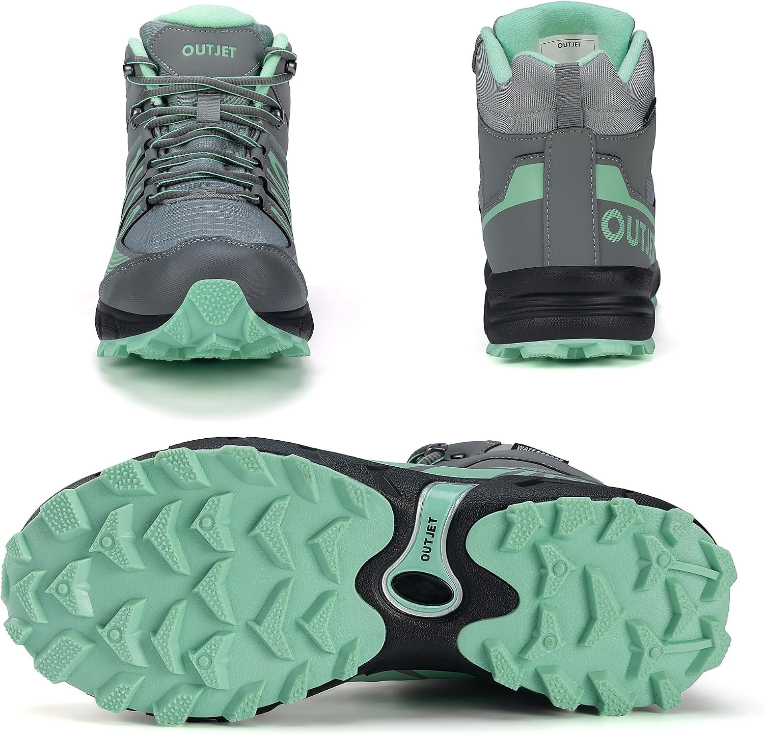 Thumbnail 6 de OUTJET Women's Waterproof Hiking Boots: Lightweight, Non-Slip Comfort for Outdoor Treks