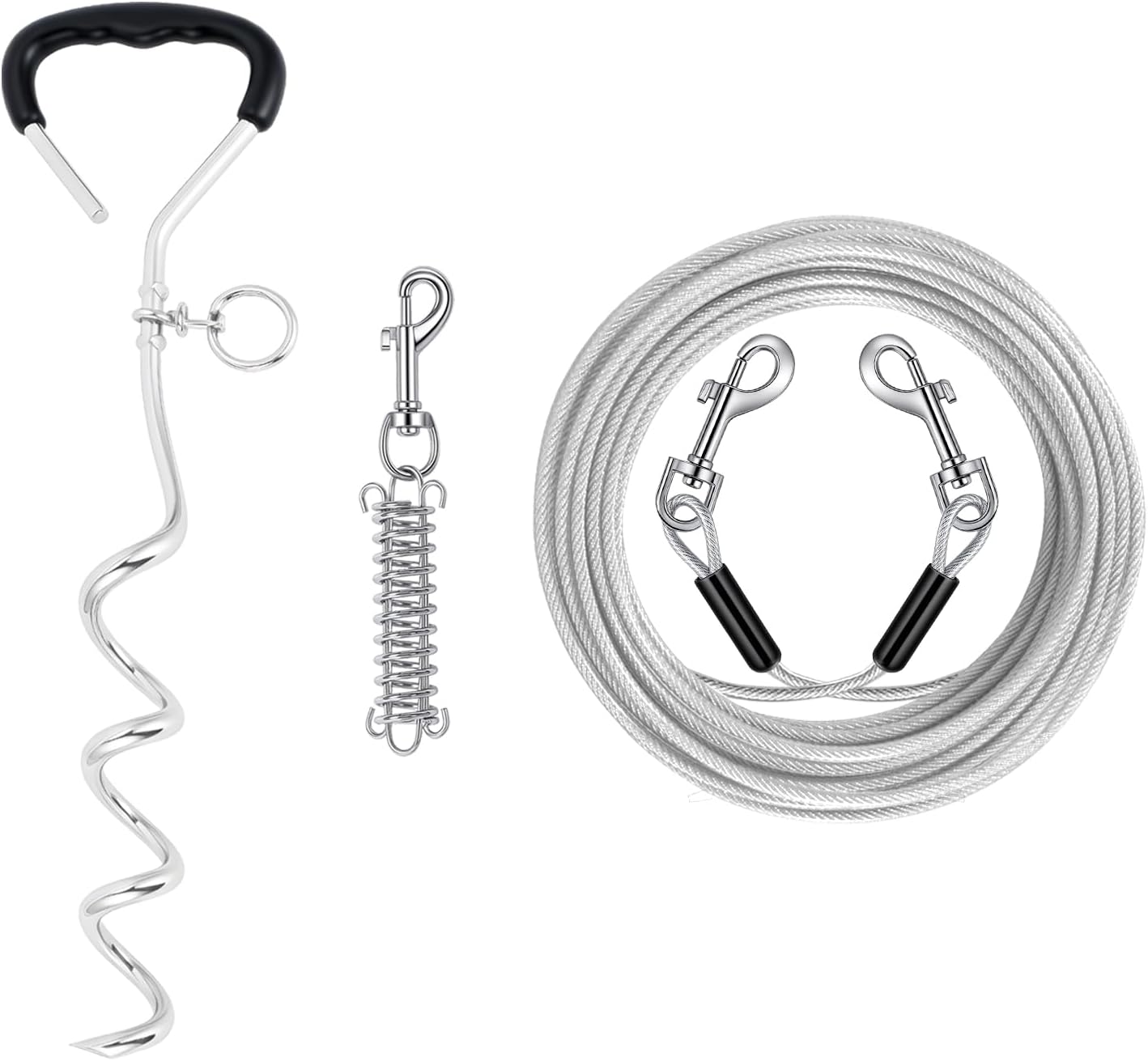 Detalle de Dog Tie-Out Cable and Stake, 30 ft