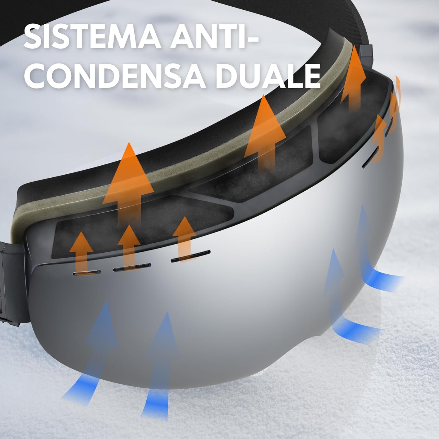 Thumbnail 6 de DADA-PRO Occhiali da sci OTG: ampia visione, anti-appannamento e comfort tutto il giorno