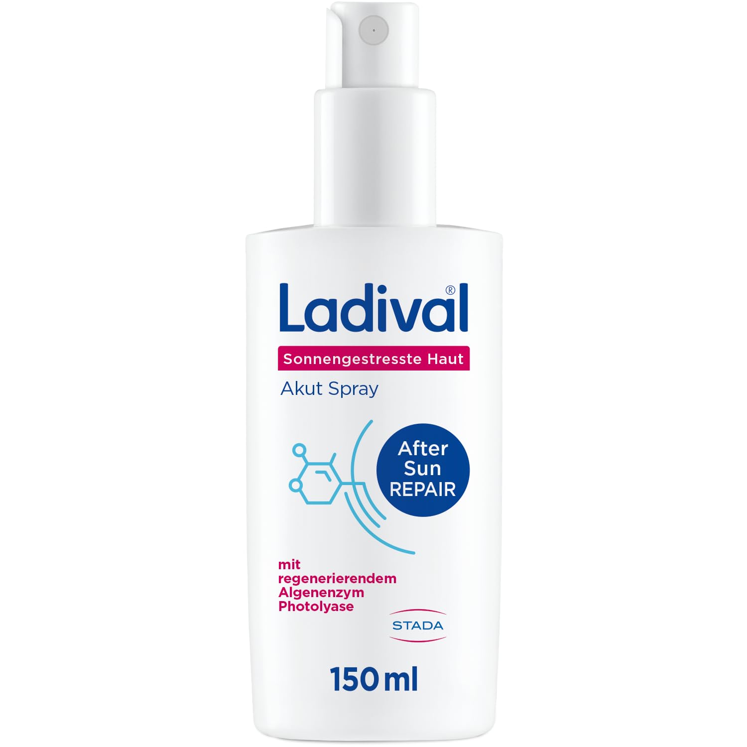 Detalle de Ladival Sonnengestresste Haut Akut Spray – After Sun Repair mit Photolyase, 150 ml