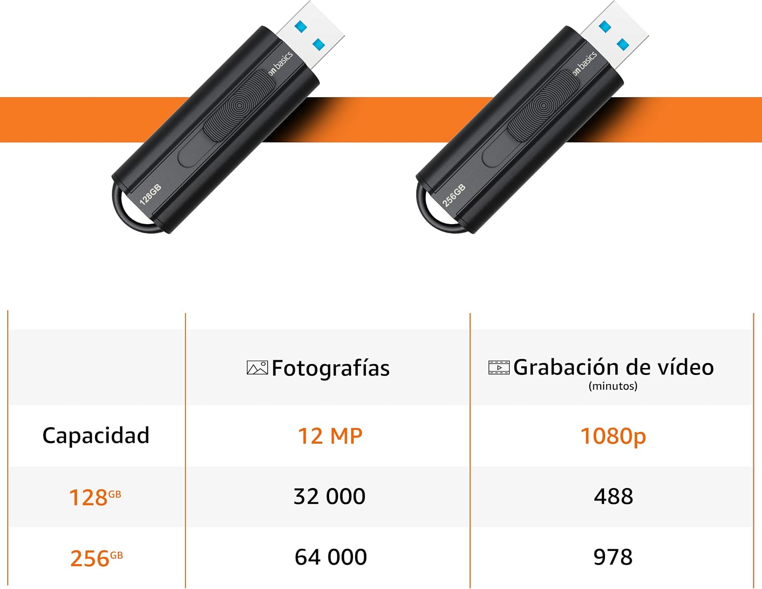 Thumbnail 6 de Amazon Basics - USB 3.1 Flash Drive 128 GB 🖖